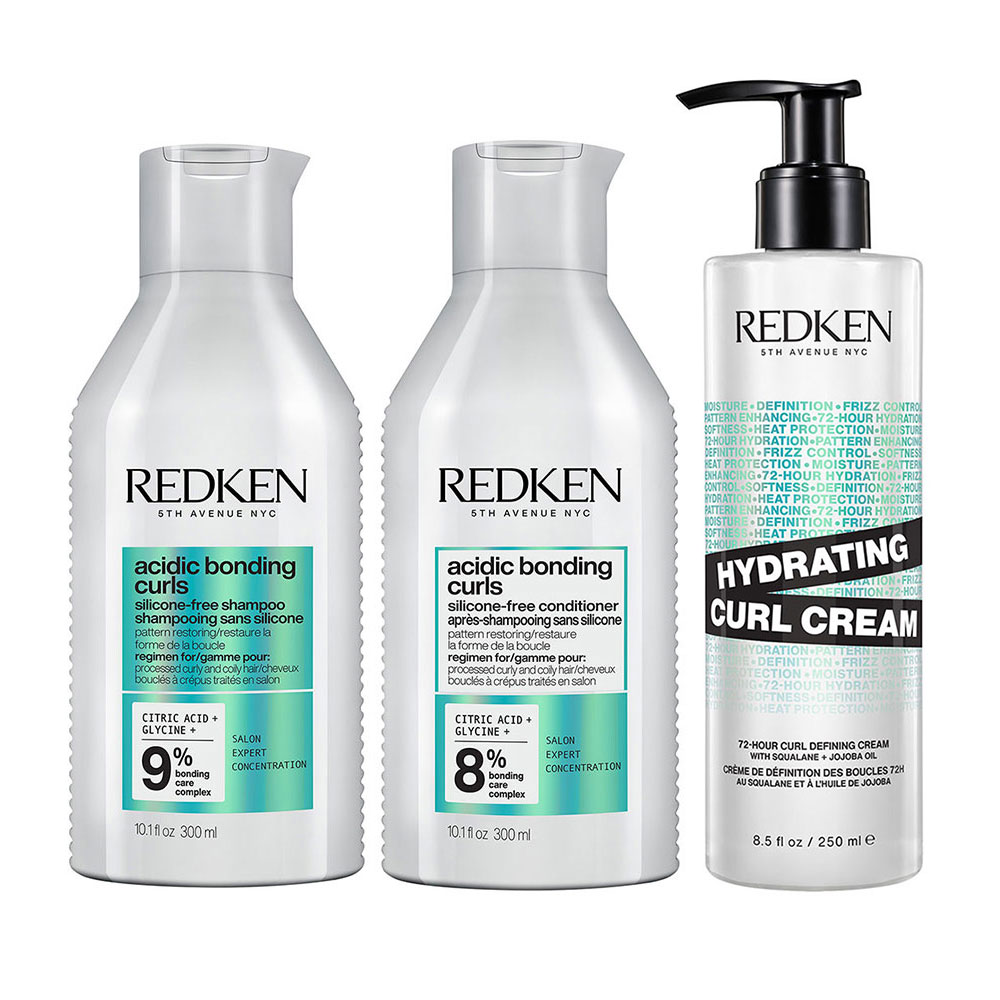Redken Acidic Bonding Curls Set Shampoo 300 ml + Conditioner 300 ml + Hydrating Curl Cream 250 ml