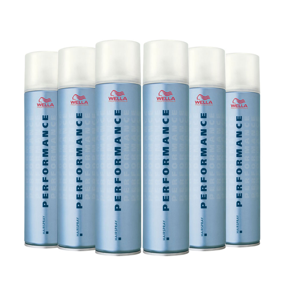 6x Wella Professionals Performance Hairspray Laque 500 ml (6 x 500 ml)