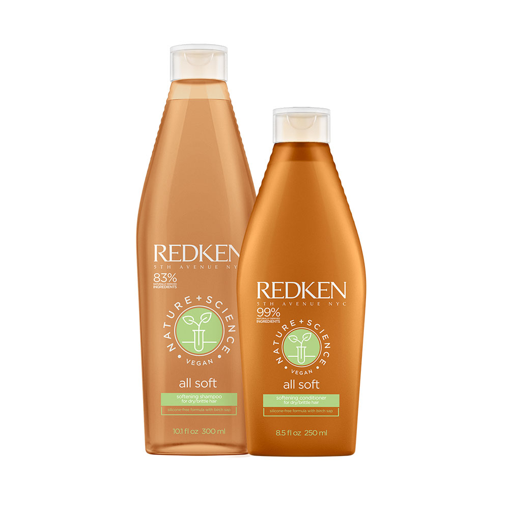 Redken Nature+Science All Soft Shampoo 300 ml + Conditioner 250 ml