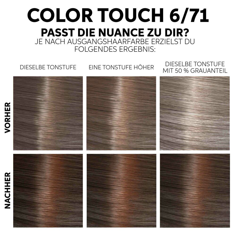 Wella Color Touch  FRESH UP KIT  Deep Browns  6/71 dunkelblond braun-asch 130 ml