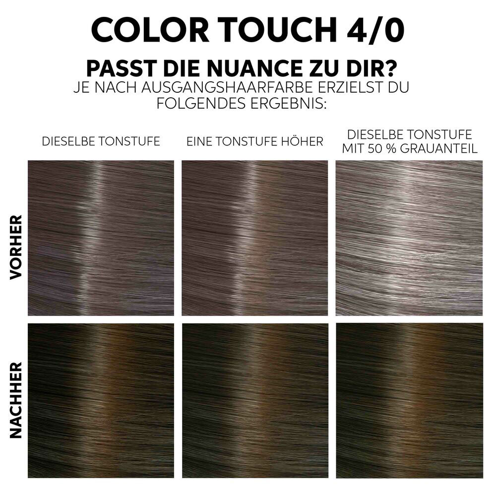 Wella Color Touch  FRESH UP KIT  Pure Naturals  4/0 mittelbraun 130 ml