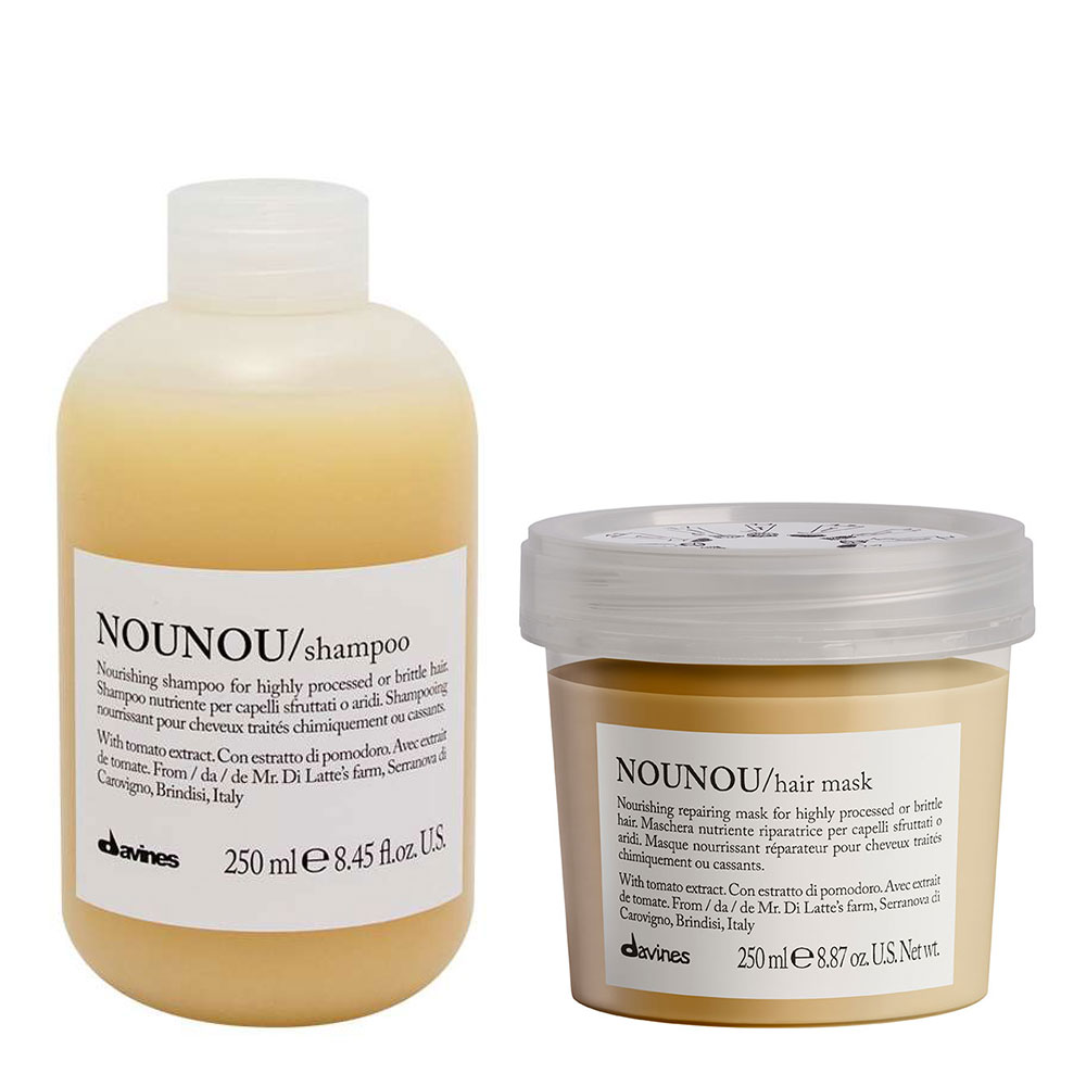 Davines NOUNOU Set - Shampoo 250ml + Hair Mask 250ml