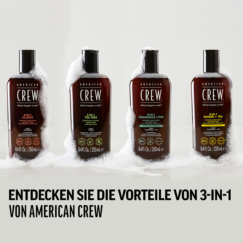 American Crew 3 In 1 Energizing Ginger+Tea 450 ml