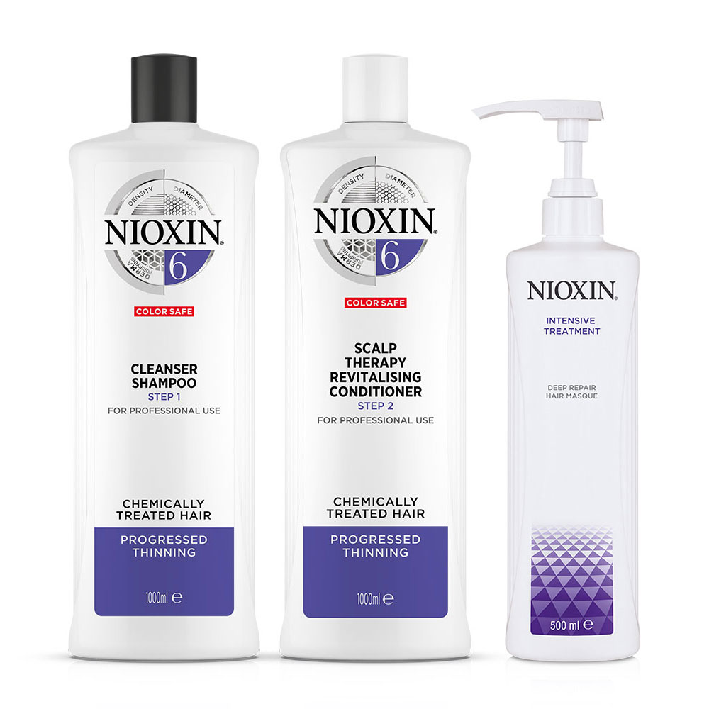 Wella Nioxin Set System 6 Shampoo 1000 ml + Conditioner 1000 ml + Maske 500 ml