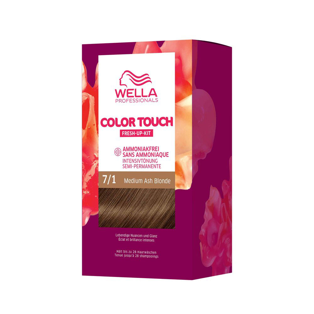 Wella Color Touch  FRESH UP KIT  Rich Naturals  7/1 mittelblond asch 130 ml
