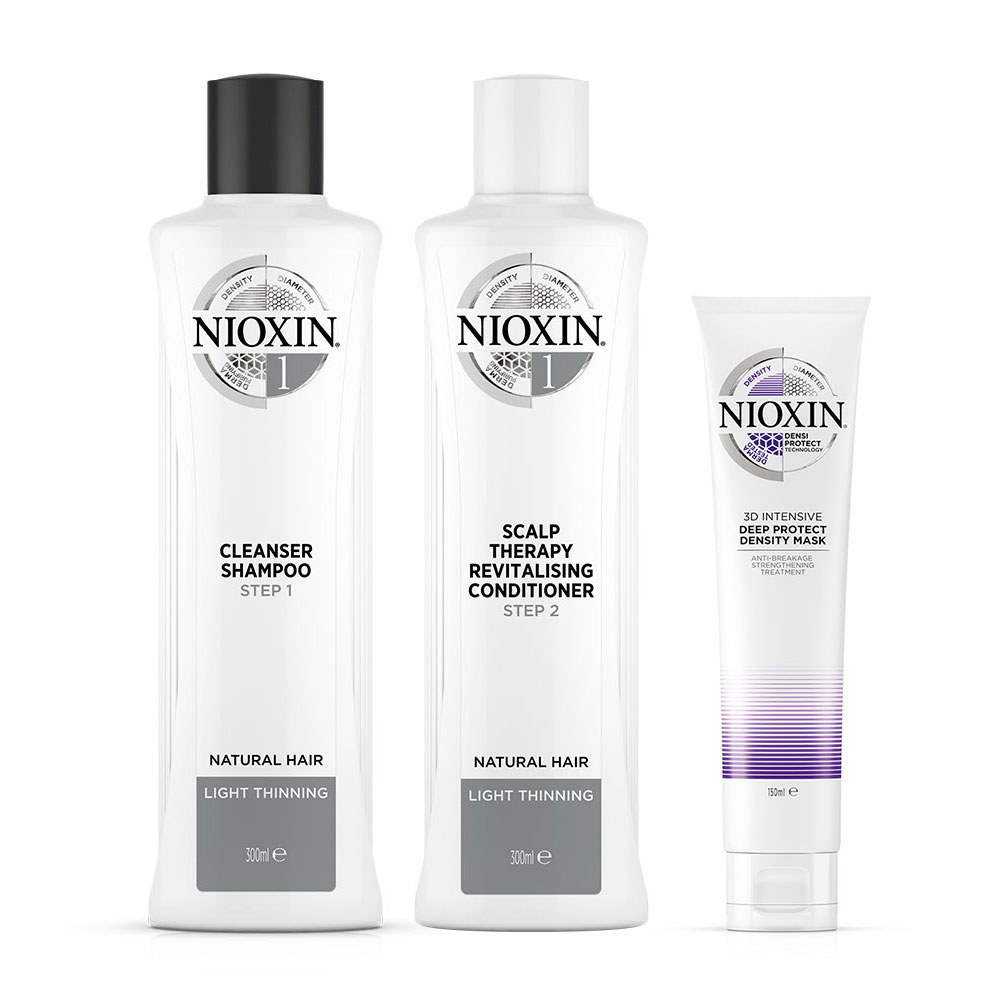 Wella Nioxin Set System 1 Shampoo 300 ml + Conditioner 300 ml + Maske 150 ml