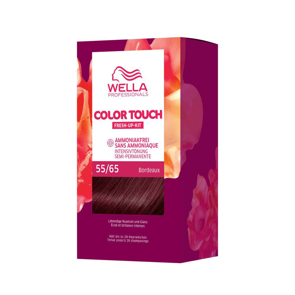 Wella Color Touch  FRESH UP KIT  Vibrant Reds  55/65 hellbraun intensiv violett-mahagoni 130 ml