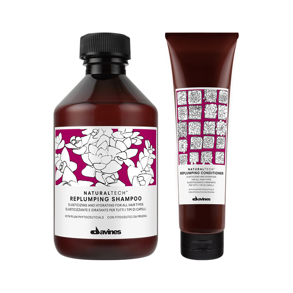 Davines Natural Tech Replumping Set Shampoo 250 ml + Conditioner 150 ml