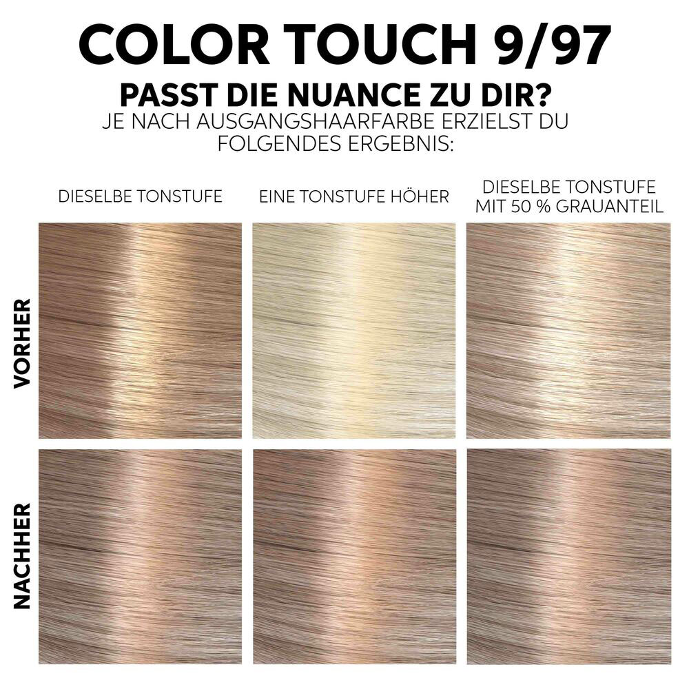 Wella Color Touch  FRESH UP KIT  Rich Naturals  9/97 lichtblond cendré-braun 130 ml