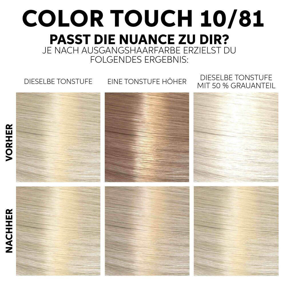 Wella Color Touch FRESH UP KIT Rich Naturals 10/81 hell-lichtblond perl-asch 130 ml