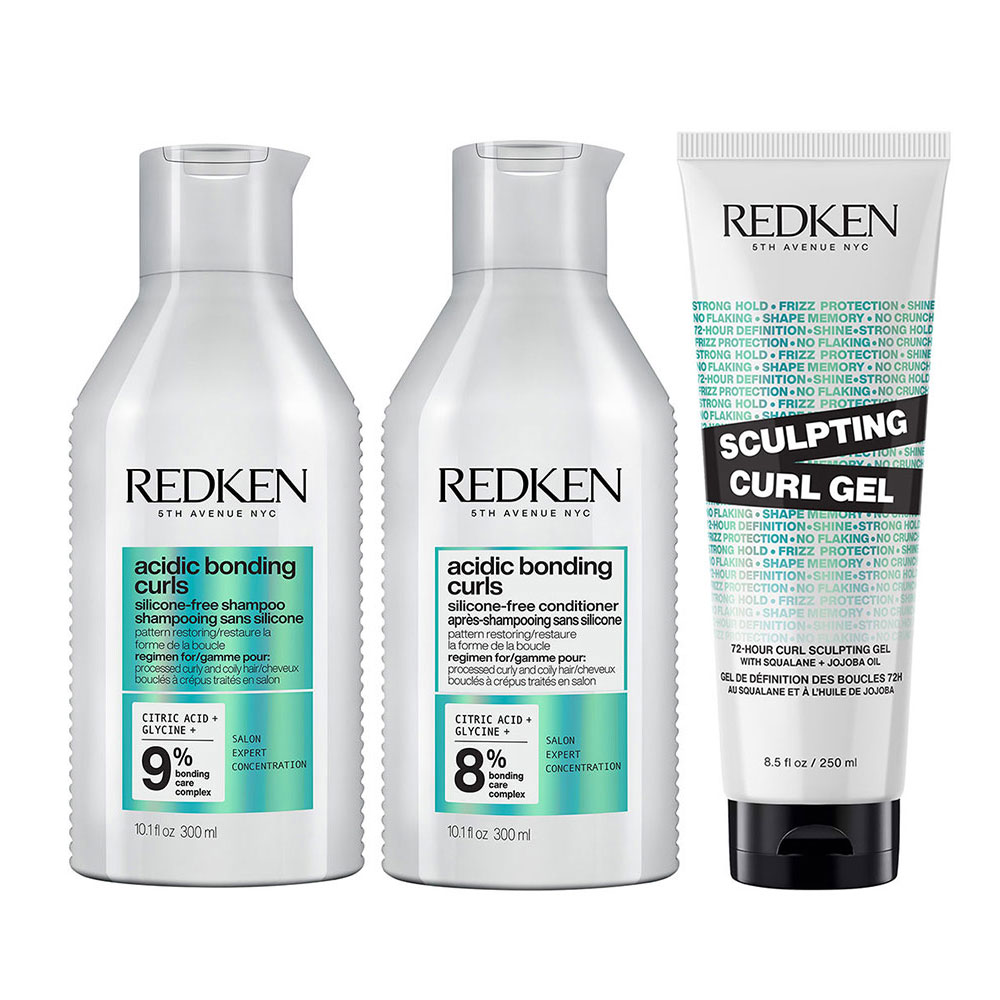 Redken Acidic Bonding Curls Set Shampoo 300 ml + Conditioner 300 ml + Sculpting Curl Gel 250 ml