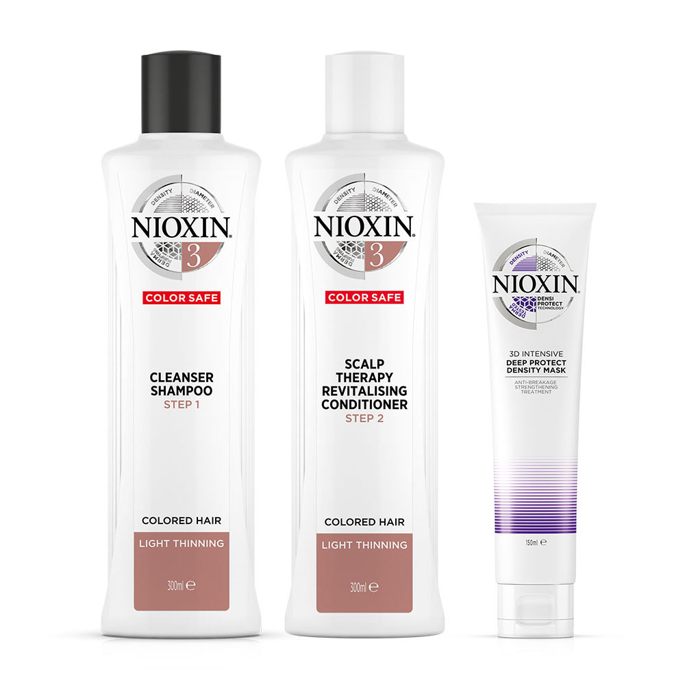 Wella Nioxin Set System 3 Shampoo 300 ml + Conditioner 300 ml + Maske 150 ml